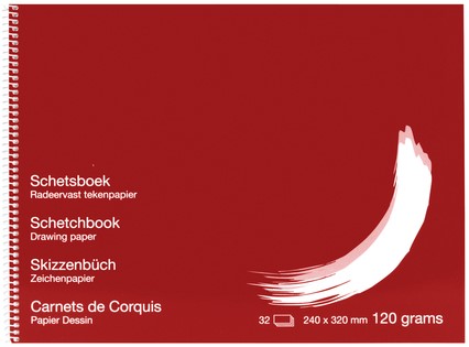 SCHETSBOEK PAPYRUS 24X32CM 120GR 32V 1 Stuk