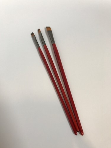 SET PENSELEN SYNTHETISCH PLAT 1257 NR.2-4-6