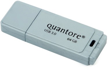 USB-STICK QUANTORE FD 64GB 3.0 ZILVER 1 Stuk