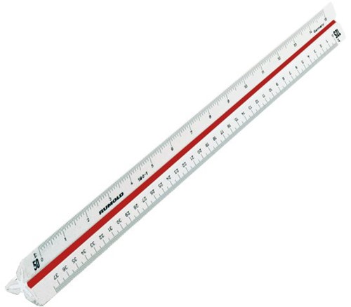 SCHAALSTOK RUMOLD 150/30 1 1:20/25/50/75/100/125 1 STUK