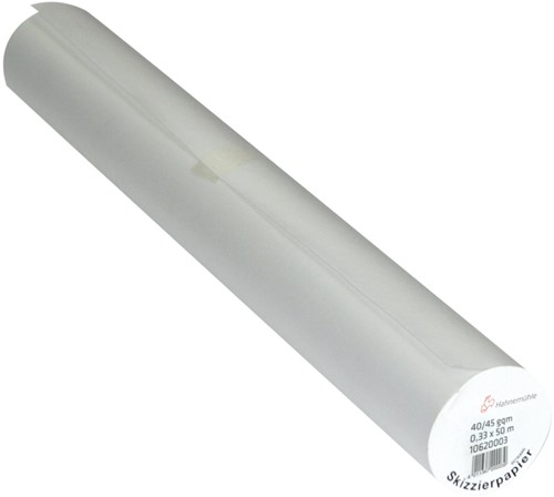 SCHETSPAPIER OP ROL HANEMUHLE 33CMX50M 40-45 GRAM