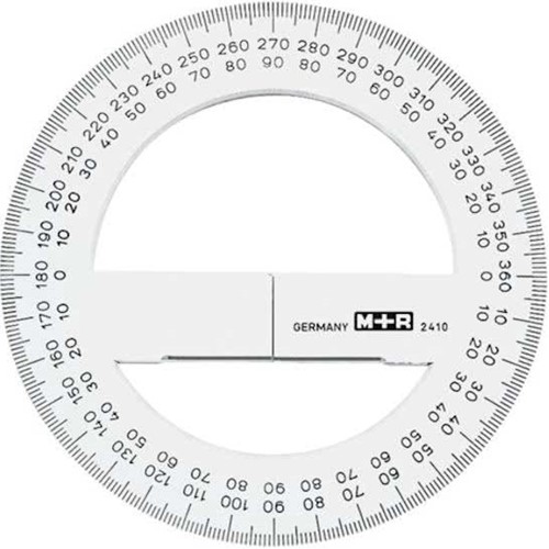 Kompasroos 100 mm transparant