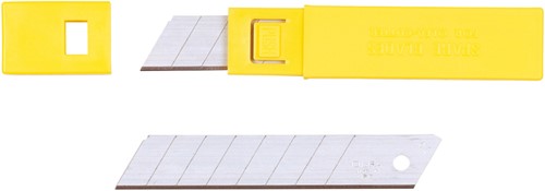 RESERVEMES OLFA L1 GEEL 18MM BLISTER 10 STUKS  1 STUK