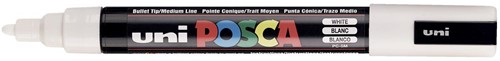 UNI POSCA STIFT FINE 1MM. WIT PC3MW