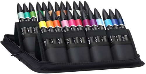 WINSOR & NEWTON PROMARKERSET BRUSH 24 STUKS
