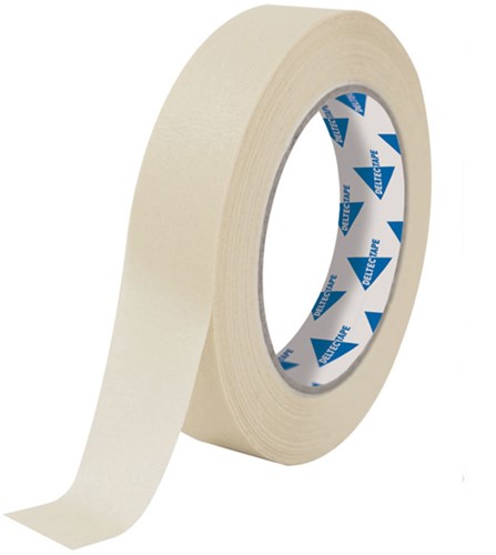 CREPETAPE 50MTRX25MM 5 ROLLEN HOGE KWALITEIT