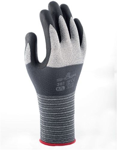 PAAR HANDSCHOENEN SHOWA 381 GRIP NITRIL(maat doorgeven in veld opmerkingen)
